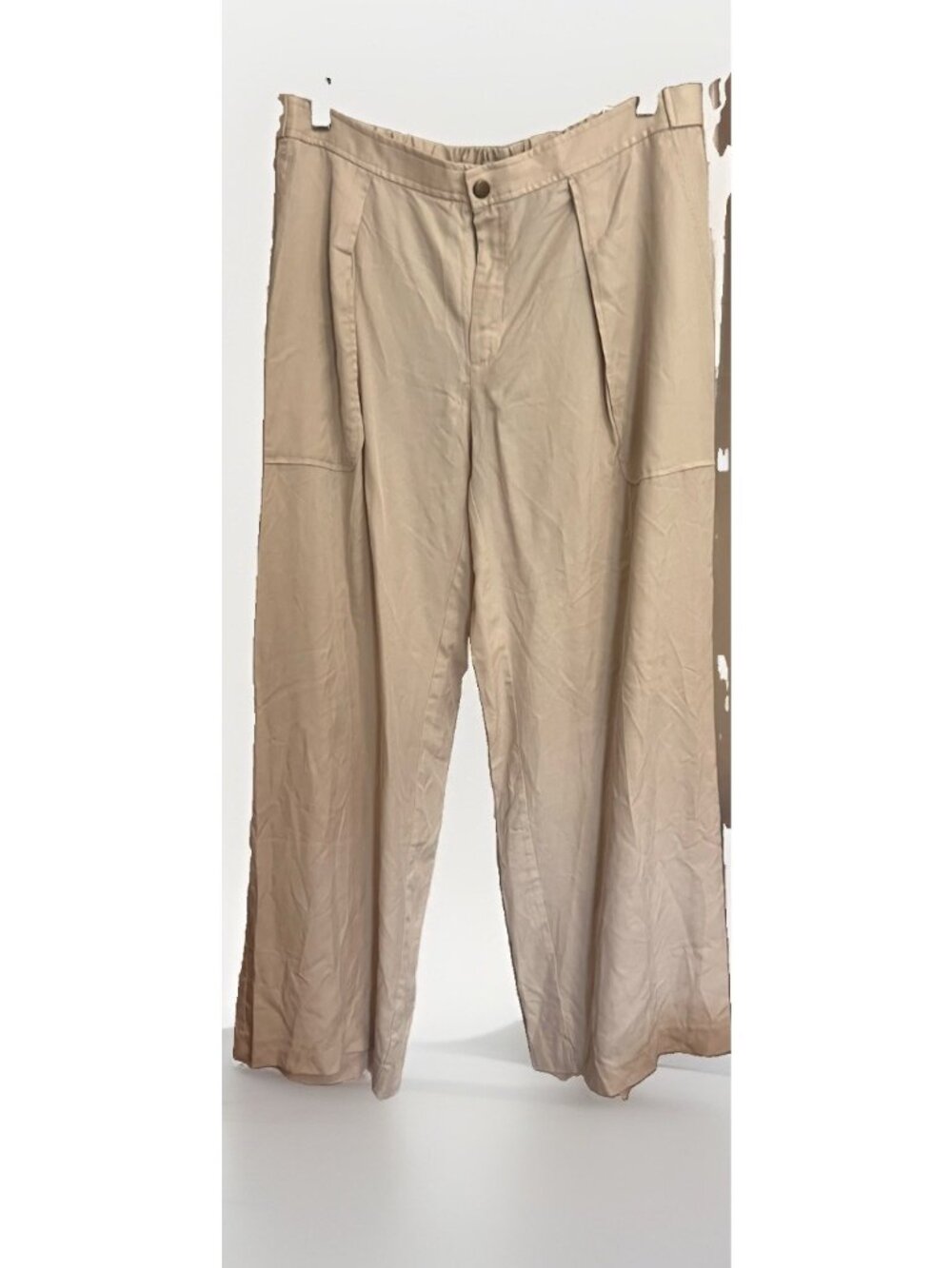Banana Republic Wide Leg Pants Cream Tan - Women L.              T